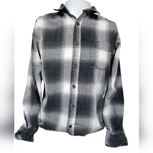 Women's Size Small Pac Sun Flannel Long‎ Sleeve Button Down Shirt